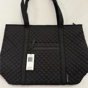 Vera Bradley Classic Black Quilted Tote